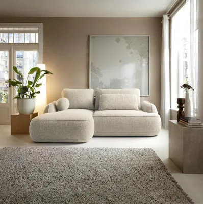 Produktbild von Ecksofa mit Schlaffunktion und Bettkasten Couch links Zuri Robin 09 e Lieferung und Hineintragen!