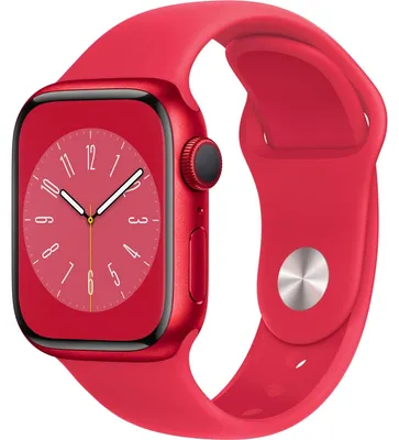 Zdjęcie produktu dla Apple Watch Series 8 41mm (A2770) Red Alu Sport Band Red GPS Gut