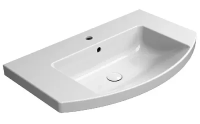 Immagine prodotto di Sapho GSI Pura - Lavabo 80x50 cm, con sfioratore, foro per rubinetto, ExtraGlaze, bianco 8644111