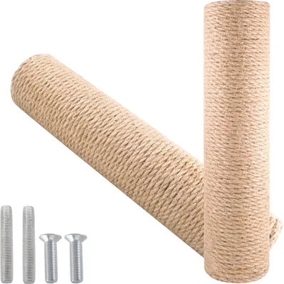 Obrázok produktu pre Náhradný kmeň pre škrabadlo 30 cm, M8 skrutky, sisal, pre mačky