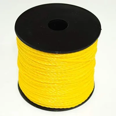 Produktbild von 3 Stück Maurerschnur Verlegeschnur 100 m, 1,6 mm, Gelb, Polypropylen, Verdrehte
