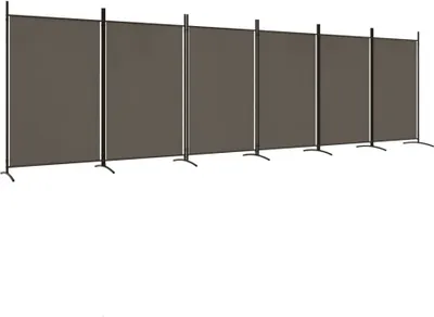 Immagine prodotto di vidaXL Paravento a 6 pannelli, antracite, 520x180 cm, tessuto