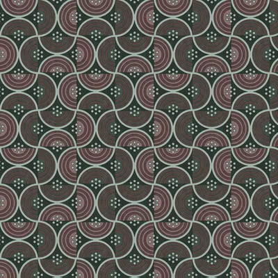 Produktbild von Profhome 390611-GU Retro Tapete Geometrisch schwarz rot grau grün 5,33 m2
