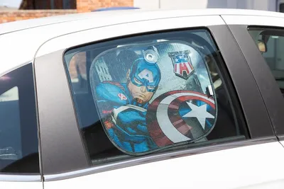 Produktbild von CAPTAIN AMERICA Auto Sonnenschutz Seitenscheibe für Kinder