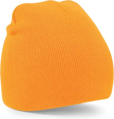 Image de Beechfield Basic Bonnet d'hiver tricoté unie RW209 (Taille unique) (Orange fluo)