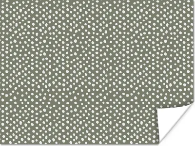 Produktbild von MuchoWow® Poster Polka dots - Grün - Weiß - Muster 120x90 cm - Wandbild