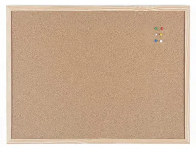 Image de Tableau en liège - 60 x 45 cm - Cadre en bois - Surface autocicatrisante