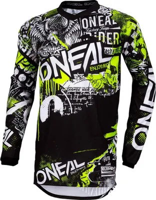 Immagine prodotto di ELEMENT Jersey ATTACK V.18 - Nero/Giallo Neon, Taglia: M
