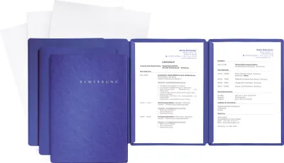 Produktbild von Pagna Bewerbungsset blau Inkl. 3 Versandtaschen, neutral