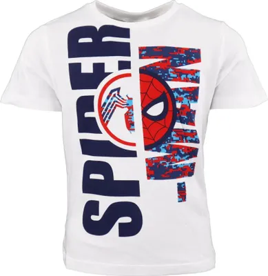 Produktbild von Marvel Spiderman Kinder Jungen kurzarm T-Shirt – Weiß / 98