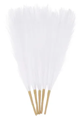 Obrázok produktu pre Elzusha – Balenie 5 sušených umelých tráv pampas, výška 43 cm – dekorácia do domácnosti a na svadby