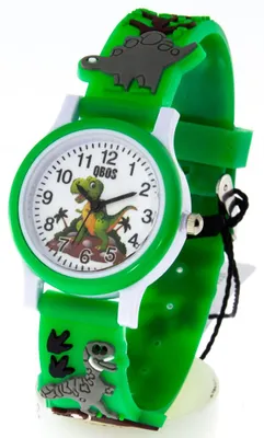 Produktbild von Kinderuhr Qbos Dinomotiv grün