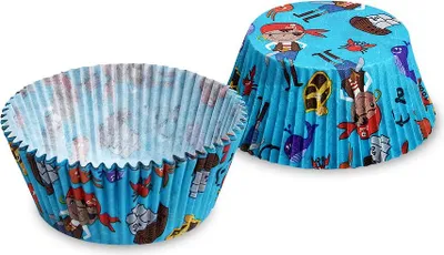 Image de Pirate pour cupcake 50x30mm 40pcs - Wimex