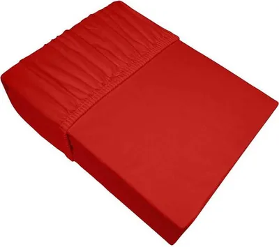 Immagine prodotto di Lenzuolo con angoli, con elastico, jersey, spesso 200x220 Rosso