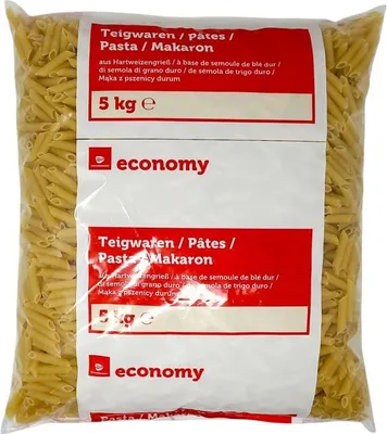 Produktbild von TGE Penne Rigate 5kg Vorratspack Nudeln Hartweizengrieß Pasta Vorrat