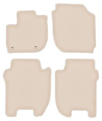 Produktbild von DURBAN Beige Velours-Fußmatten-Set für Honda Jazz IV Schrägheck (2015-)
