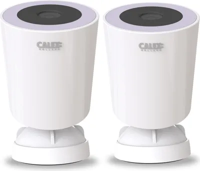 Produktbild von Calex Smart Security Überwachungskamera, WiFi Spotlight Kamera, 2K, mit Nachtsicht und Bewegungserkennung, für Außen, 2-pack