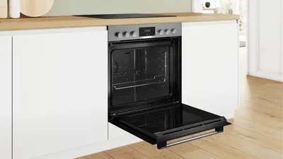 Produktbild von Bosch Serie 4 HEA513BS4, Medium, Elektrischer Ofen, 71 l, 71 l, 50 - 275 °C, 275 °C