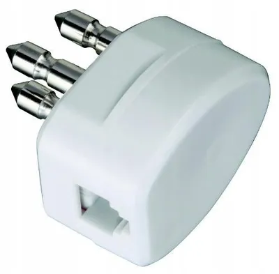 Produktbild von Hama 676781 Telefonadapter für Dreipolstecker