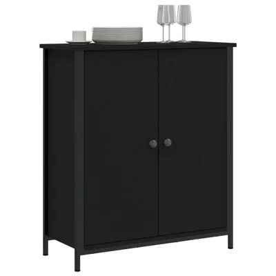 Produktbild von "2026 Aktion"Sideboard - praktischem Design - Wohnzimmerschrank - Kommde für Flur - Schwarz 70x30x80 cm Holzwerkstoff DEMöbel 3971906