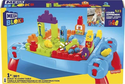 Produktbild von Mattel FGV05 - Mega Bloks - Bau-, Stapel- und Lerntisch