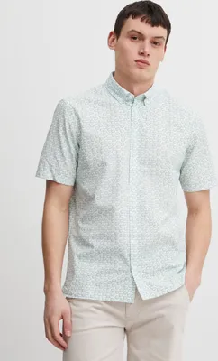 Produktbild von CASUAL FRIDAY CFAnton AOP shirt Herren Kurzarmhemd Herrenhemd Hemd Button-Down-Kragen Gemustert Regular Fit