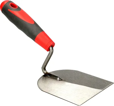Obrázek produktu pro KOTARBAU® Leštěné nerezové hladítko 100 mm s gumovou rukojetí pro nivelační hmotu Zednické hladítko Omítací hladítko