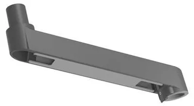 Produktbild von Ergotron 98-731-293, Verbinder für Verlängerungsrohr, Dunkles Grau, Aluminium, 10 kg, 180°, 400 g