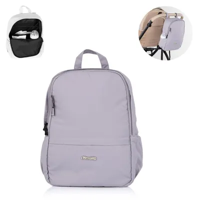 Produktbild von Chipolino Kinderwagen Rucksack universal Wickelrucksack Reißverschluss Gurte grau