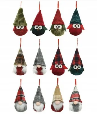 Produktbild von Weihnachtsbaumanhänger Figurenmix 10 cm