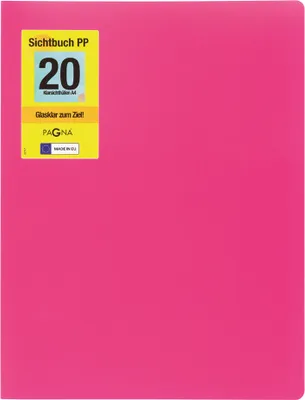 Produktbild von PAGNA Sichtbuch "School" DIN A4 mit 20 Hüllen dunkelrosa