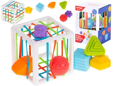 Produktbild von Flexibler Würfelsortierer, Steckspielzeug, quadratisch