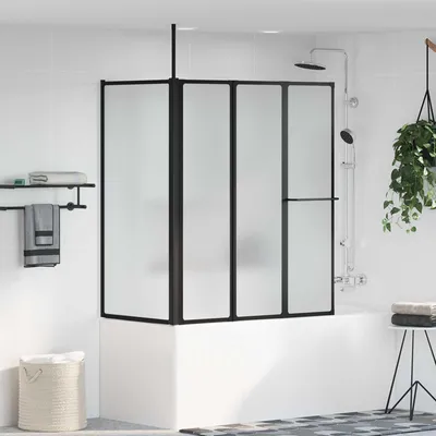 Produktbild von Möbel Duschwand Weiß 120 x 70 x 137 cm Aluminium - Duschabtrennungen &45040
