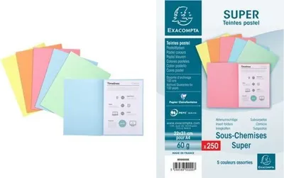 Produktbild von EXACOMPTA Aktendeckel SUPER 60, DIN A4, 60 g/qm, chamois (335228300)