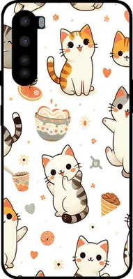 Produktbild von Smartphonica Telefon Fall geeignet für OnePlus Nord mit Katze drucken - TPU zurück Abdeckung Fall Katze Design