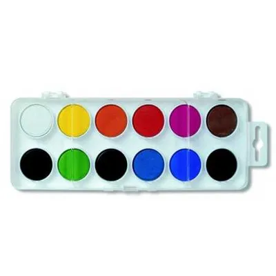 Obrázok produktu pre Barva vodov Koh-i-noor, 30 mm, ern paleta, 12 barev