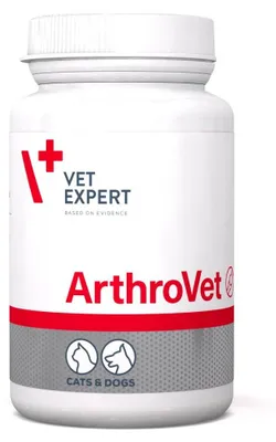 Image de Vet Expert ArthroVet, 60 comprimés. Complément alimentaire pour soutenir les cartilages et les articulations, pour chiens et chats