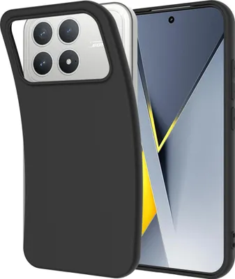 Image de Cazy Coque compatible avec Xiaomi Poco F8 Pro Coque en Silicone – Coque Flexible – Noir