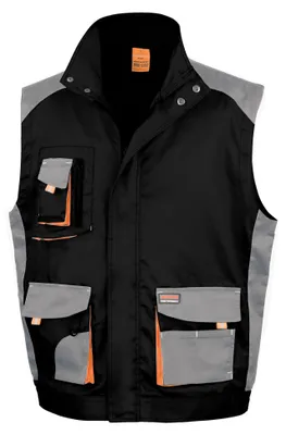 Image de WORK-GUARD by Result - Gilet pour hommes/femmes Uni FK3168 (XXL) (gris/noir/orange)