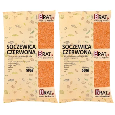 Zdjęcie produktu dla Soczewica czerwona 1kg (2x500g)