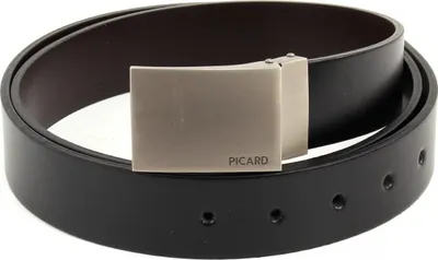 Produktbild von PICARD Leder Gürtel Belt Leather Belt W110 Black / Cafe schwarz dunkelbraun