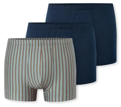 Produktbild von Schiesser Herren 3 Pack Unterwäsche Shorts mit weichem Bund Bio Baumwolle Multip