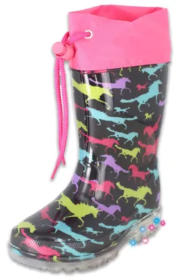 Produktbild von Beck M dchen Blinking Horses Rain Boot, Mehrfarbig, 28 EU