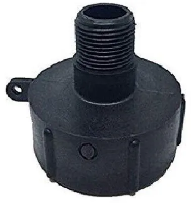 Produktbild von Plastik Wasserbehälter-Adapter 1000L 60mm Auslass 1 Zoll zu 0,75 Zoll