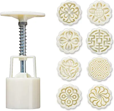 Imagen del producto de Juego de moldes para panqueques, de 8 piezas, 25 g, de plástico, para la cocina