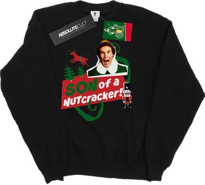 Produktbild von Elf - "Son Of A Nutcracker" Sweatshirt für Herren BI21886 (S) (Schwarz)