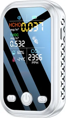 Produktbild von Multifunktions-5-in-1-CO2-Messgerät Digitaler Temperatur- und Luftfeuchtigkeitstester CO2-Sensor CO2-Detektor Luftqualitätsmonitor