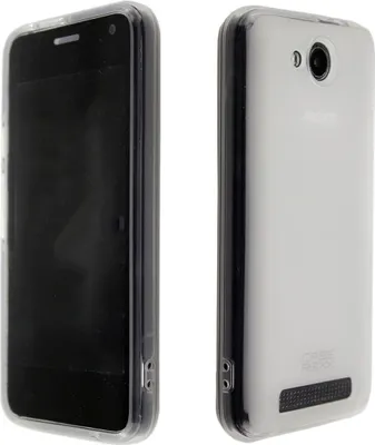 Zdjęcie produktu dla caseroxx ochronne etui TPU kompatybilne z Alba Alba 4', gumowe etui na telefon komórkowy biało-przezroczyste