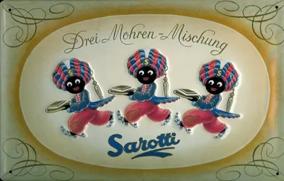 Produktbild von Blechschild Sarotti 3 en Mischung Schokolade Retro Schild Werbeschild