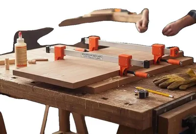 Produktbild von Parallelzwinge, 2er-Pack, 127 cm, Maximale Belastung 499 kg, Stahlmaterial, Geeignet für Nichtmetall